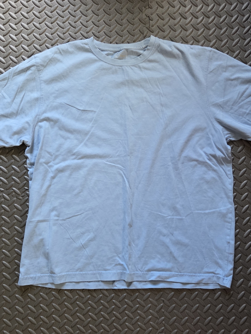 L.L. Bean Men's Light Blue Crew Neck Short Sleeve Tee